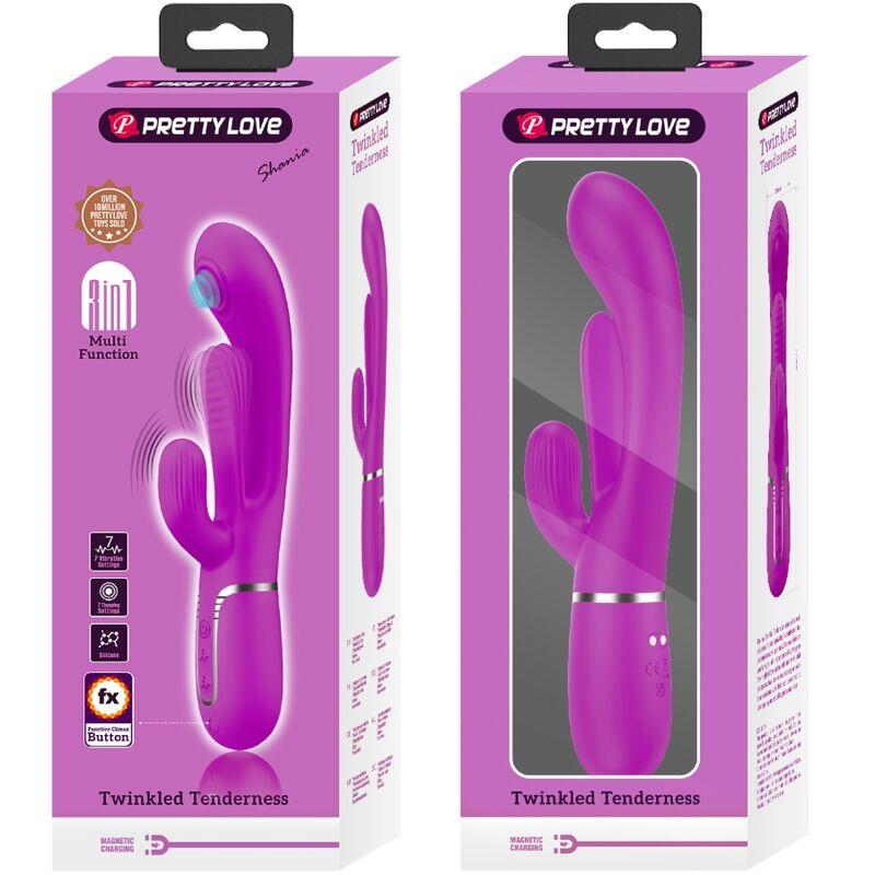 SHANIA TRIPLE RABBIT VIBRATOR MULTIFUNCTION PINK