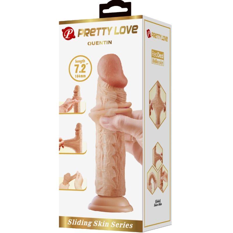 QUENTIN REALISTIČNI DILDO 18 CM KOŽA