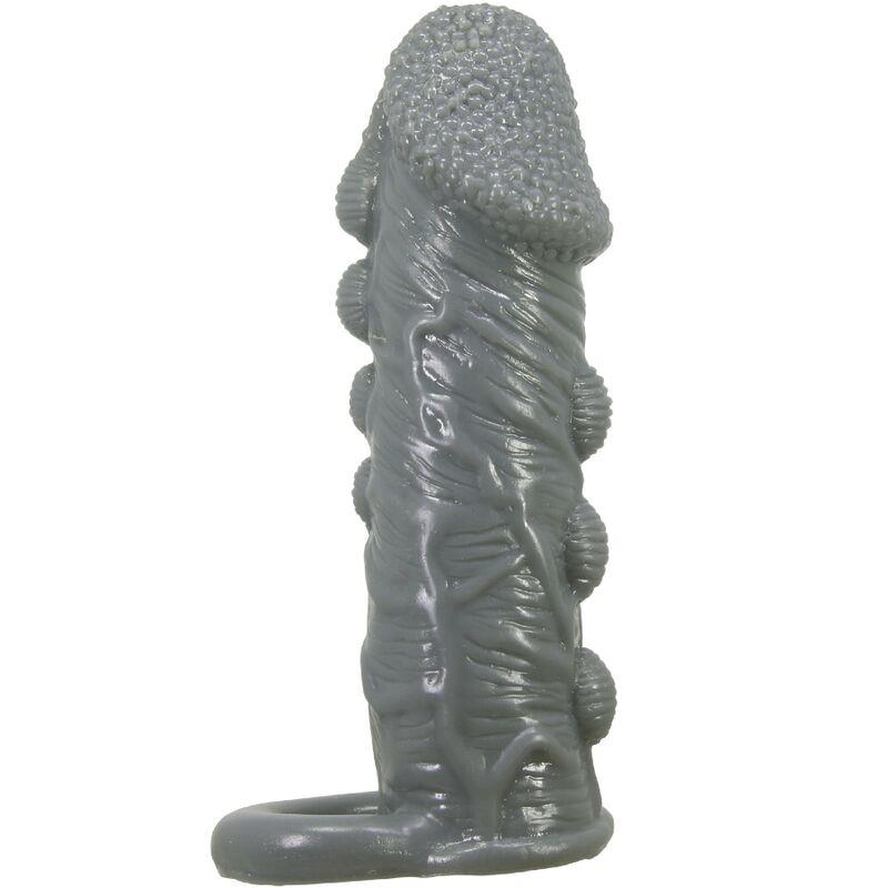 REALISTIC PENIS ENLARGER AND DELAY SLEEVE GREY