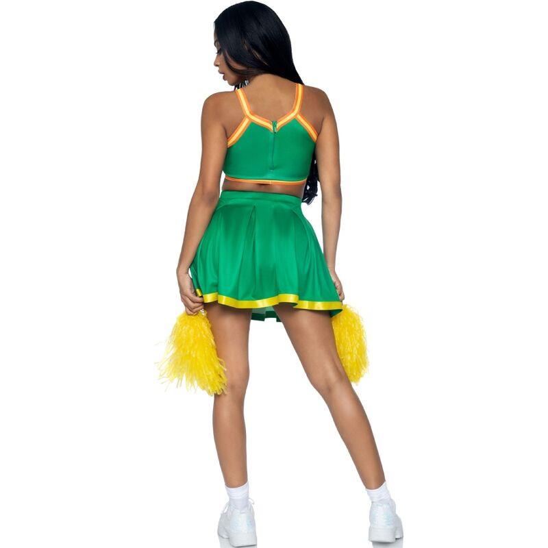 COSTUME CHEERLEADER GREEN M/L