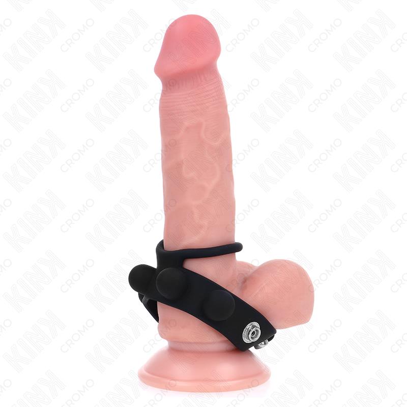 LEATHER PENIS RING 3.5 CM WITH PRESSURE CLOSURE 23 X 2 CM
