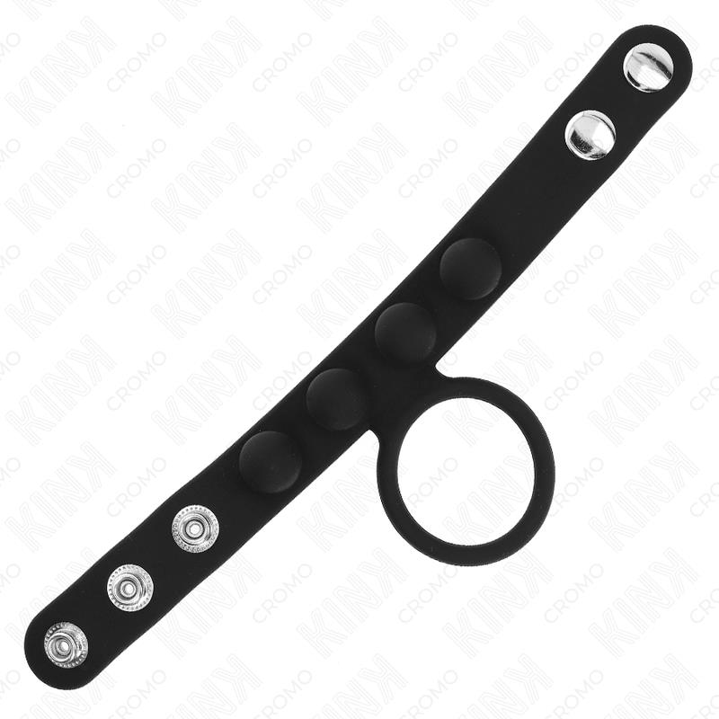 LEATHER PENIS RING 3.5 CM WITH PRESSURE CLOSURE 23 X 2 CM