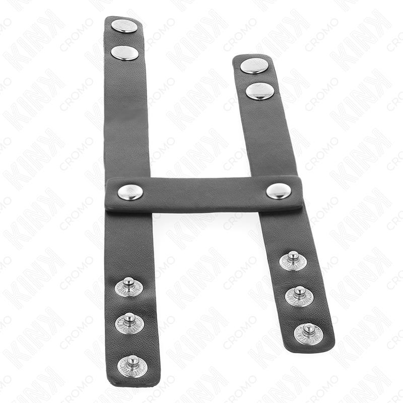 ADJUSTABLE DOUBLE LEATHER PENIS RING