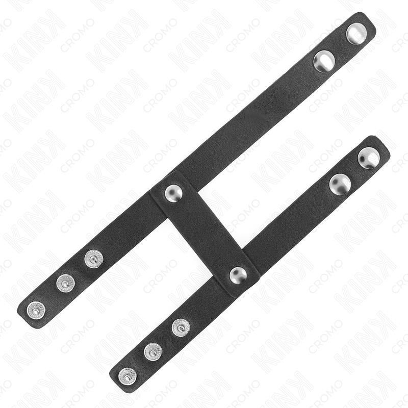 ADJUSTABLE DOUBLE LEATHER PENIS RING