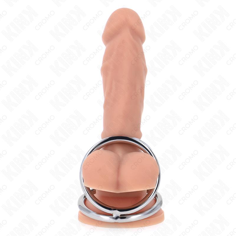 TROSTRUKI KROMIRANI METALNI PRSTEN ZA PENIS 3.8 CM DO 5 CM MODEL 2