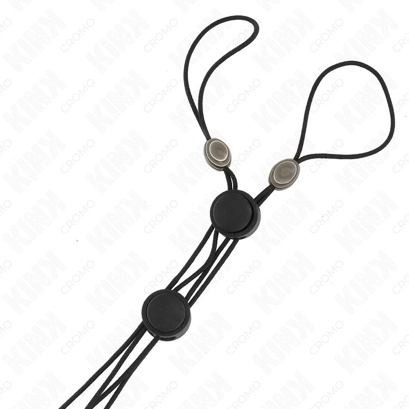 BLACK DETAIL NIPPLE CLAMPS WITH BLACK ELASTIC