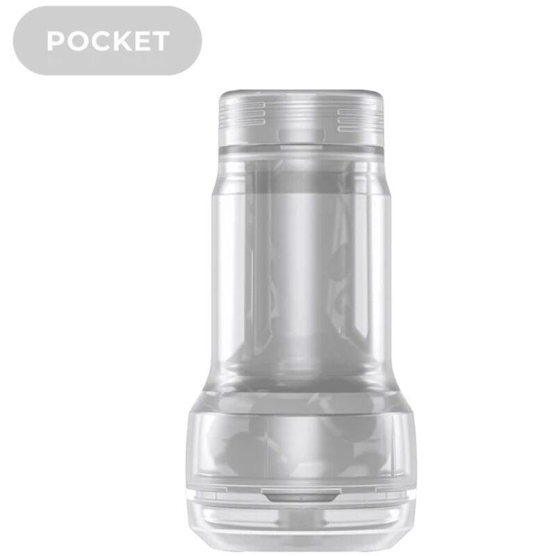 FEEL POCKET STROKER CRYSTAL BY KIIROO TRANSPARENT