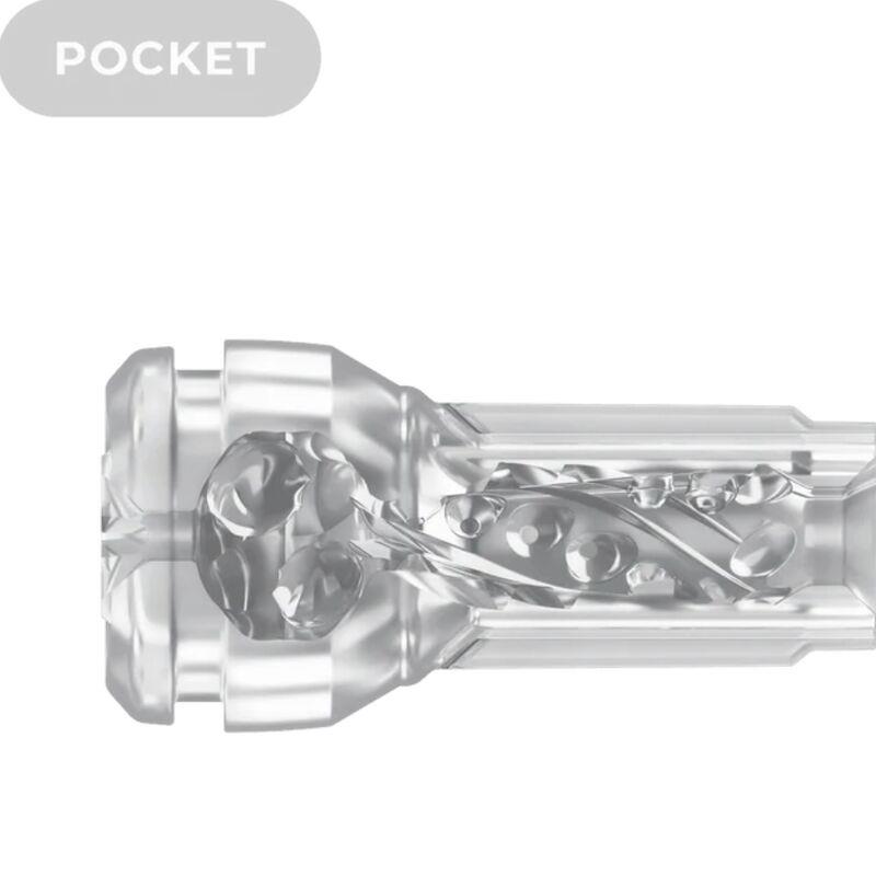FEEL POCKET STROKER CRYSTAL BY KIIROO TRANSPARENT