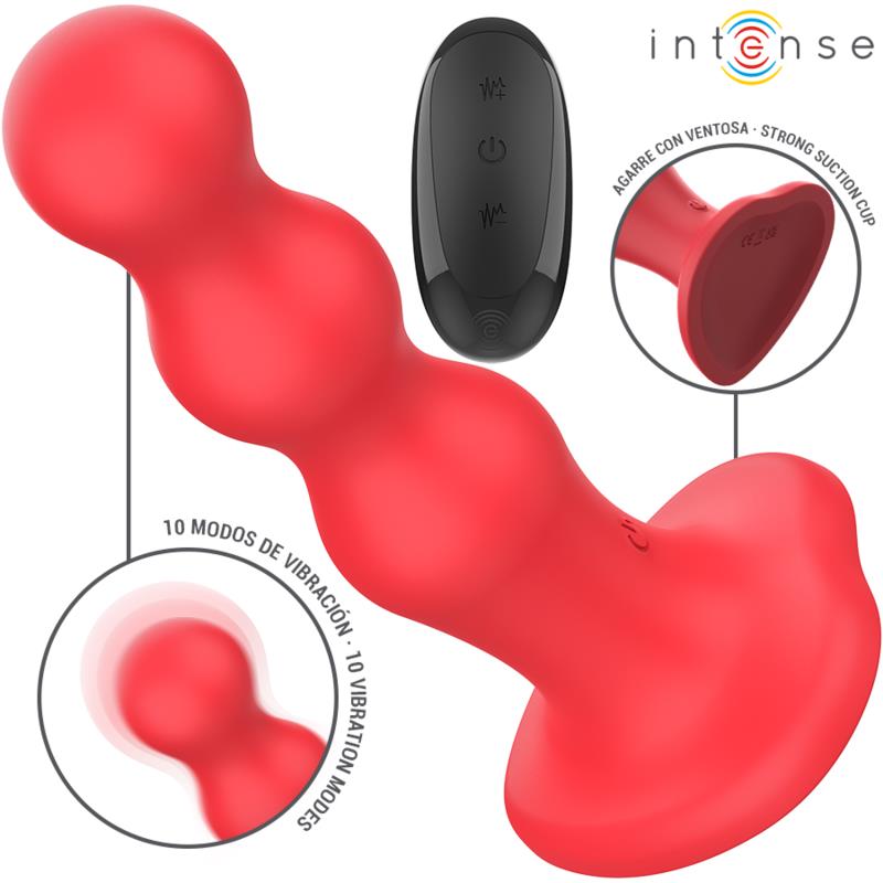 CODY VIBRATOR WITH SUCTION CUP RED REMOTE CONTROL