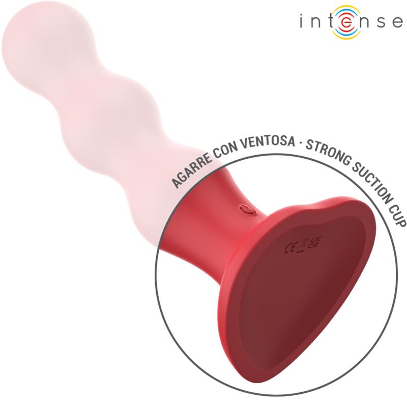 CODY VIBRATOR WITH SUCTION CUP RED REMOTE CONTROL