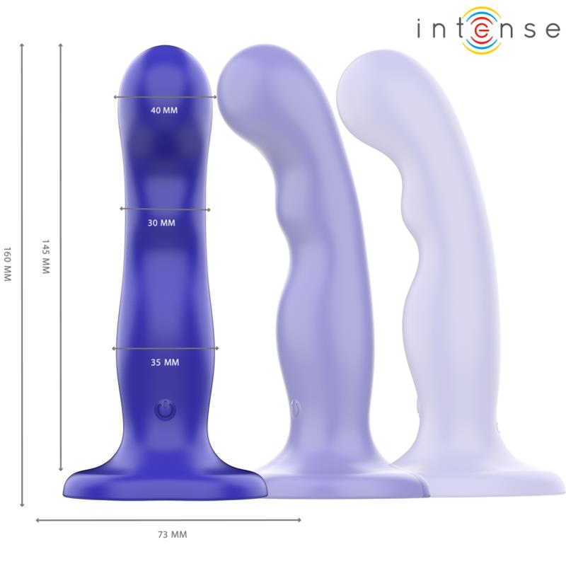 SHORTY VIBRATOR WITH SUCTION CUP BLUE REMOTE CONTROL