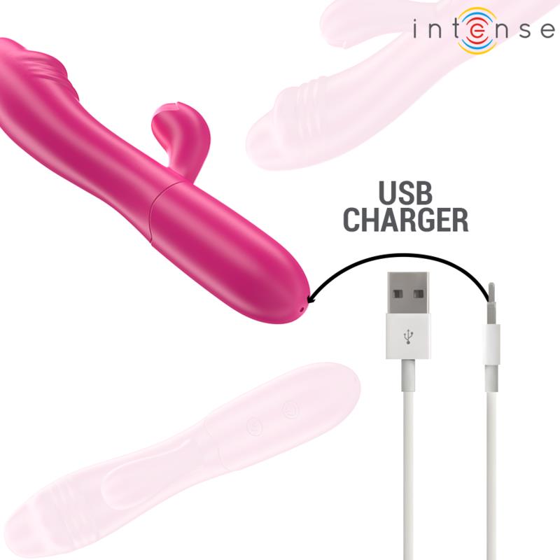 IVY FLEXIBLE VIBRATOR 10 VIBRATIONS WITH STIMULATING TONGUE PINK