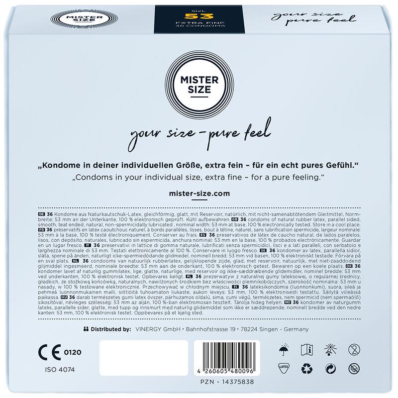 CONDOM SIZE M 53 MM (36 UNITS)