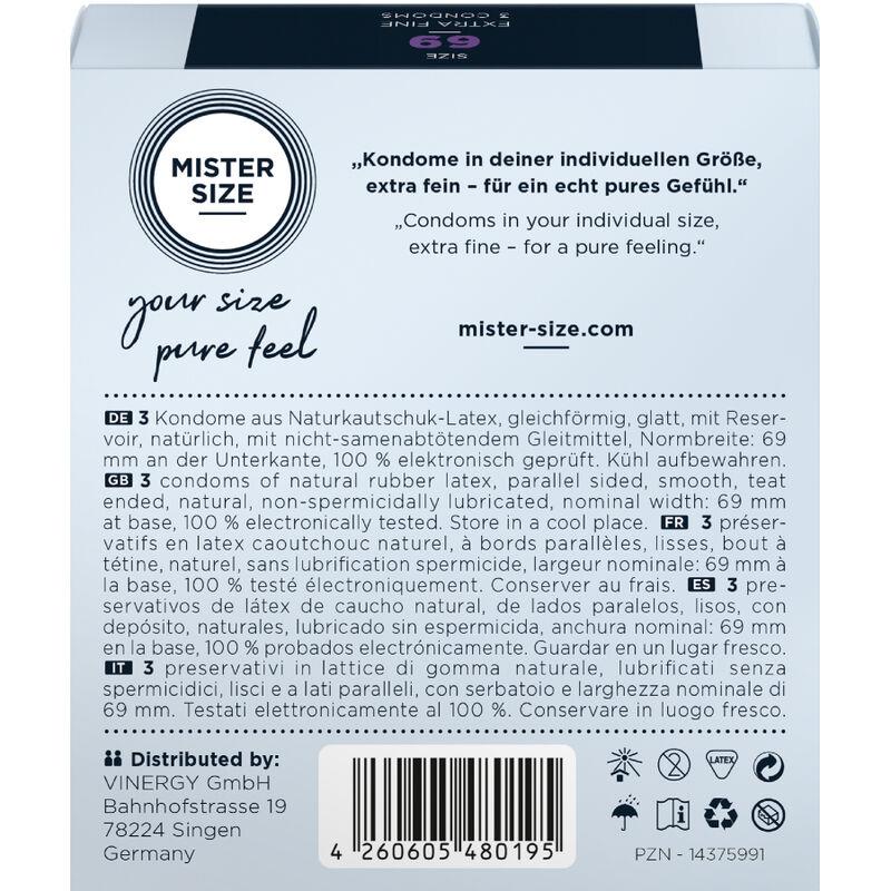 CONDOMS SIZE XXXL 69 MM (3 UNITS)