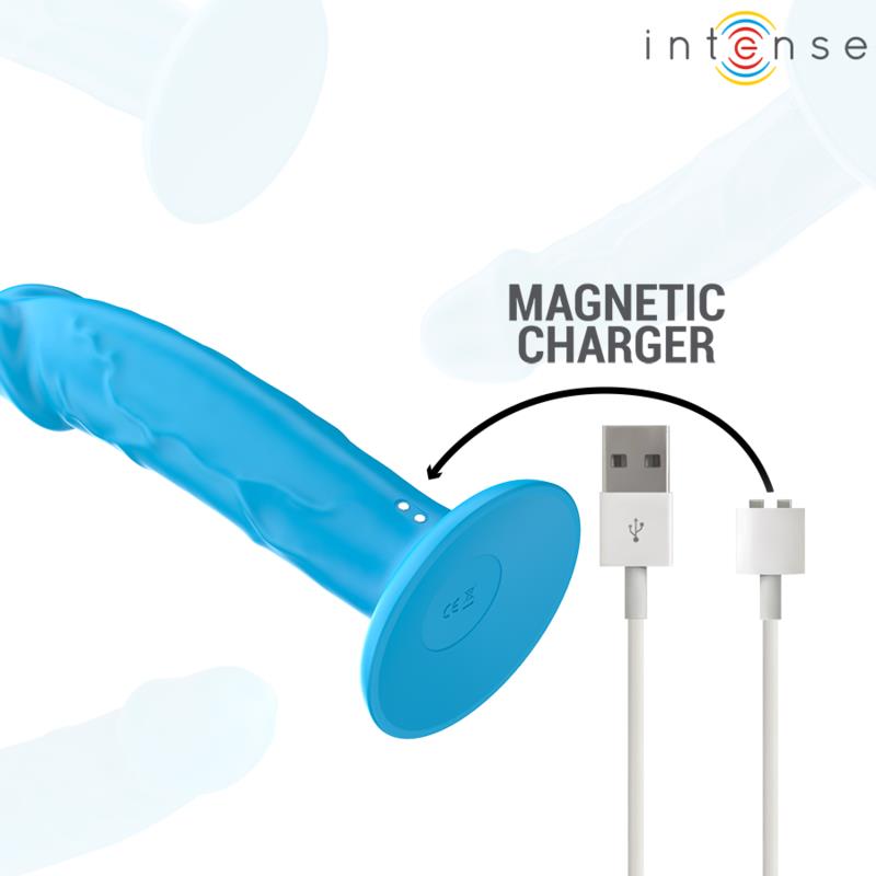 PHOEBE REALISTIC VIBRATOR 10 VIBRATIONS BLUE REMOTE CONTROL
