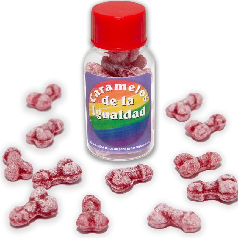 12 STRAWBERRY/CHERRY PENIS SHAPE EQUALITY CANDIES