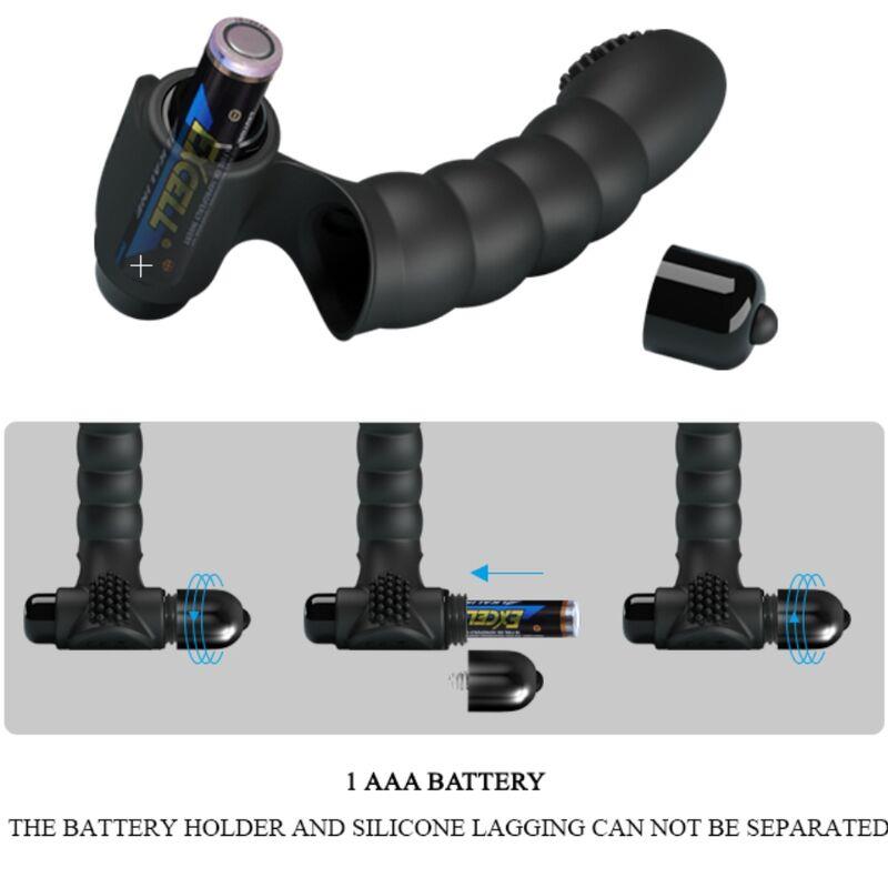 ALEXANDER FINGER VIBRATOR 10 VIBRATIONS BLACK