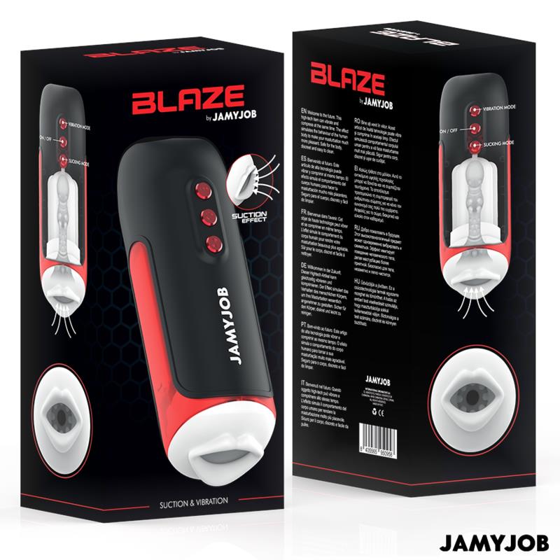 BLAZE AUTOMATIC MOUTH MASTURBATOR 5 SUCTION AND VIBRATION MODES