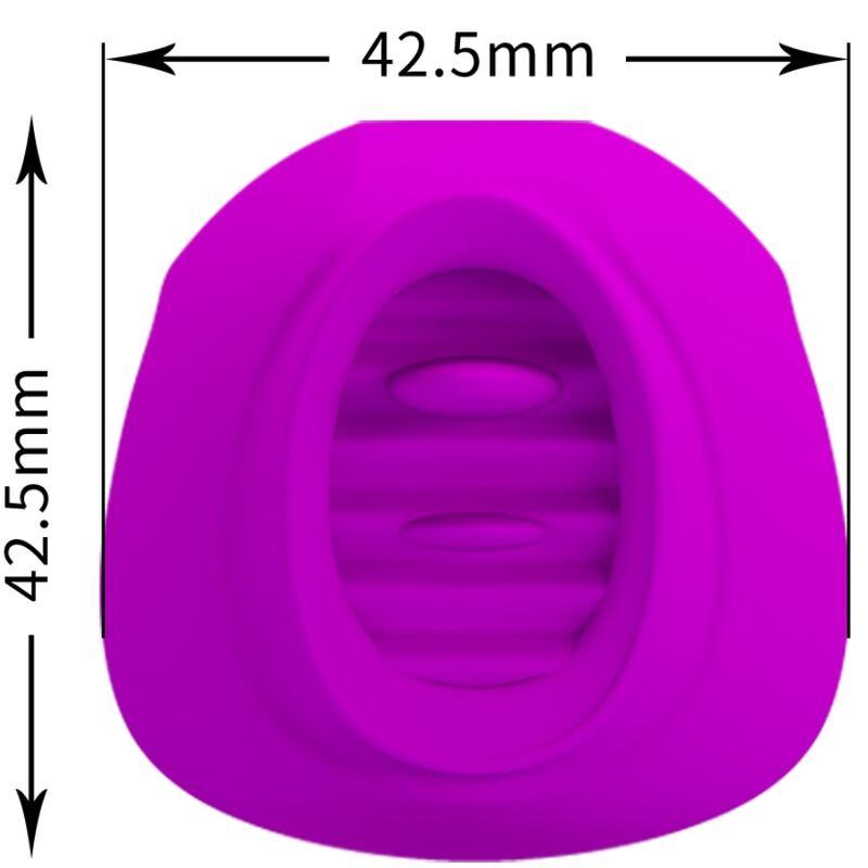 ESTELLE TONGUE CLITORIS STIMULATOR 12 VIBRATIONS PURPLE