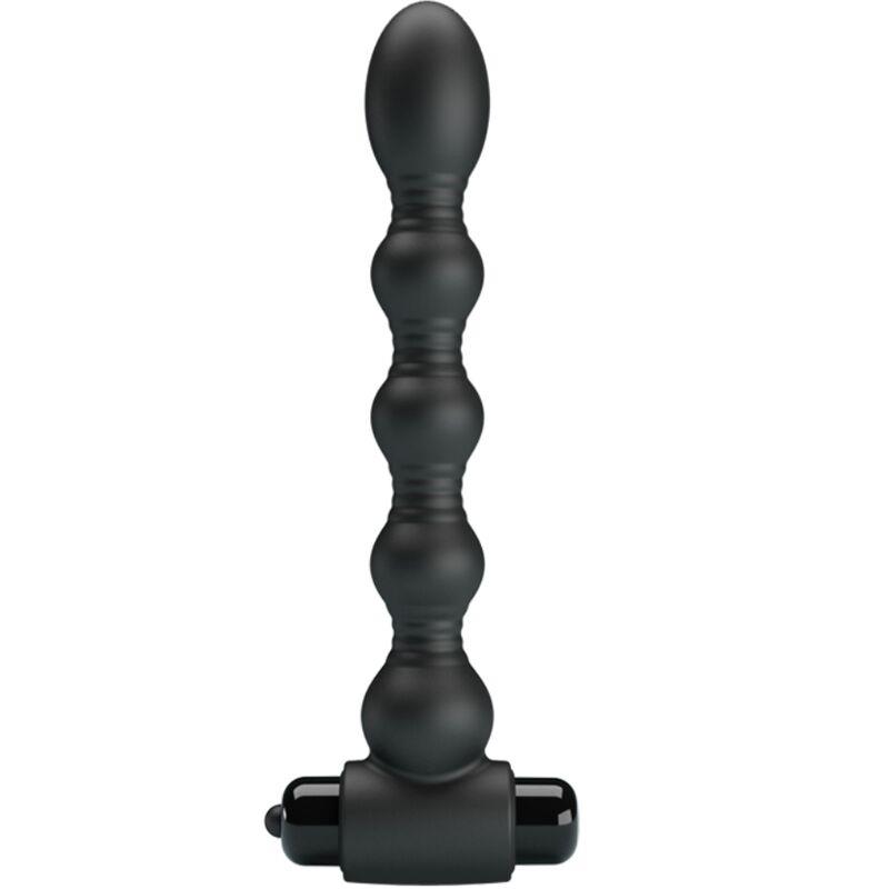 LYNN SILICONE ANAL PLUG 10 VIBRATIONS BLACK