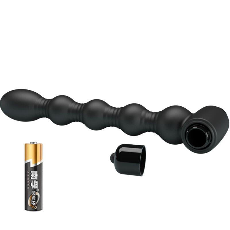 LYNN SILICONE ANAL PLUG 10 VIBRATIONS BLACK