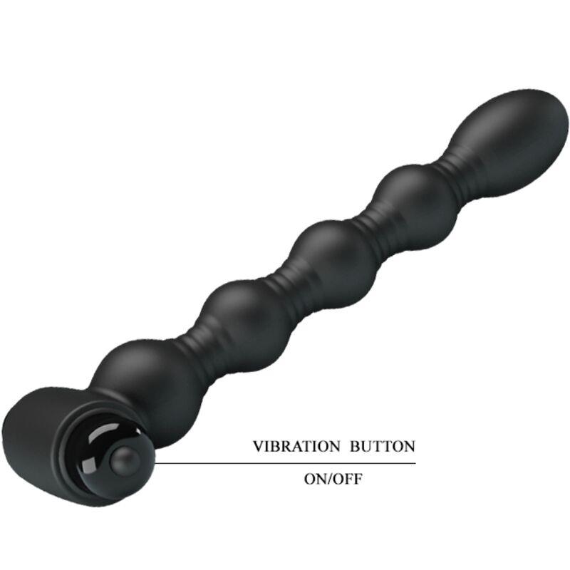 LYNN SILICONE ANAL PLUG 10 VIBRATIONS BLACK