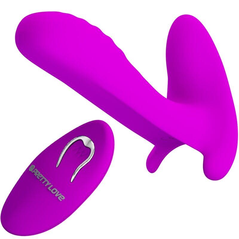 MASAŽER & VIBRATOR 12 VIBRACIJ DALJINSKI UPRAVLJALNIK PURPLE