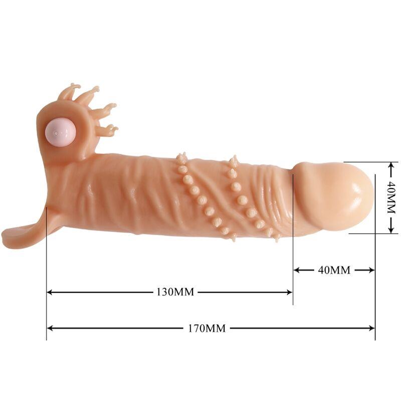 CONNOR PENIS SLEEVE + CLITORIS STIMULATOR FLESH