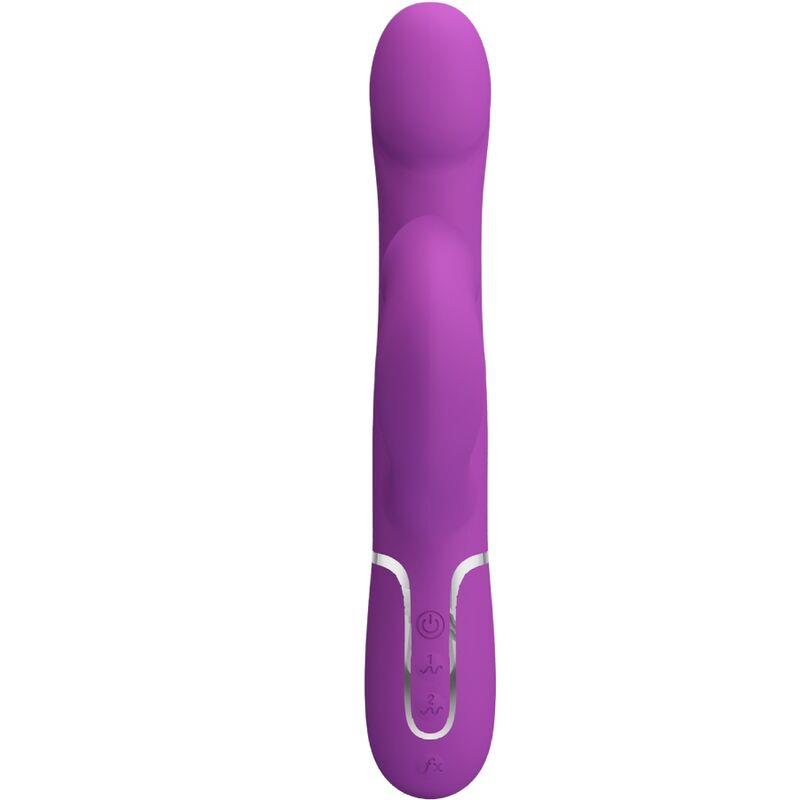 4 IN 1 MULTIFUNCTION VIBRATOR & STIMULATOR PURPLE