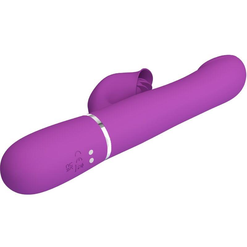 4 IN 1 MULTIFUNCTION VIBRATOR & STIMULATOR PURPLE