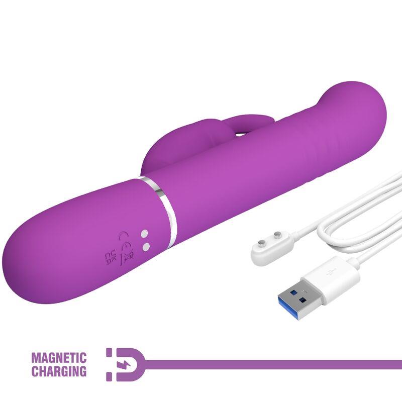 COALE 4 IN 1 MULTIFUNCTION RABBIT VIBRATOR PURPLE