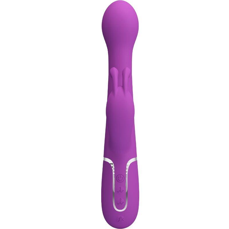 DEJON 3 IN 1 MULTIFUNCTION RABBIT VIBRATOR  PURPLE