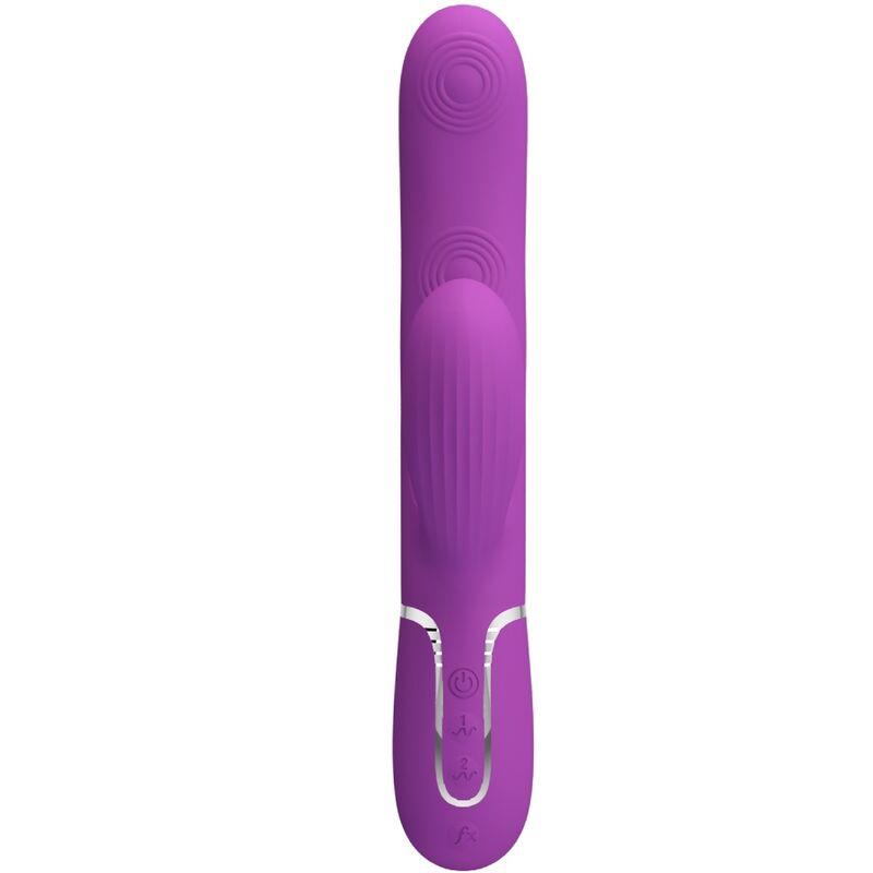 PERLITA 3 V 1 MULTIFUNKCIONALNI ZAJČJI VIBRATOR PURPURNI