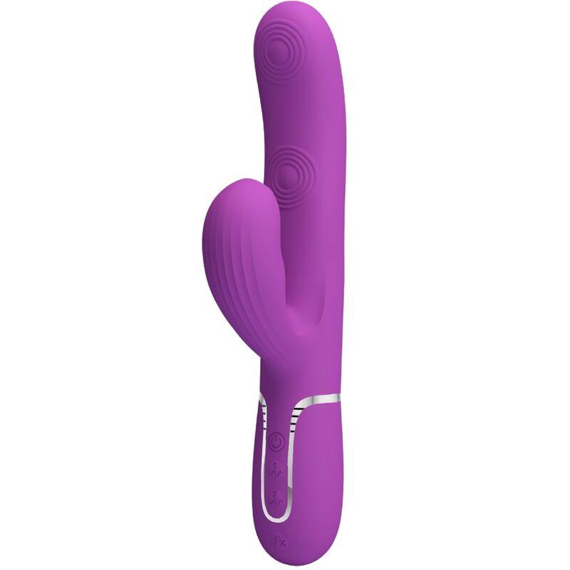 PERLITA 3 V 1 MULTIFUNKCIONALNI ZAJČJI VIBRATOR PURPURNI