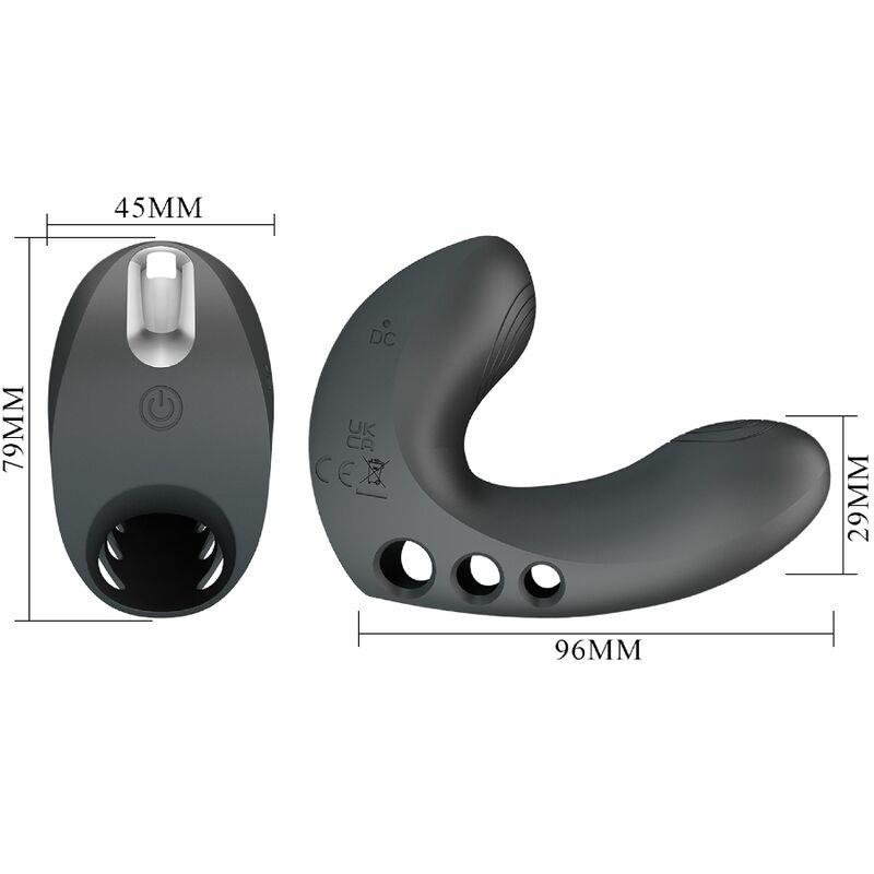 CAMELIA FINGER VIBRATOR 7 VIBRACIJ ČRNA