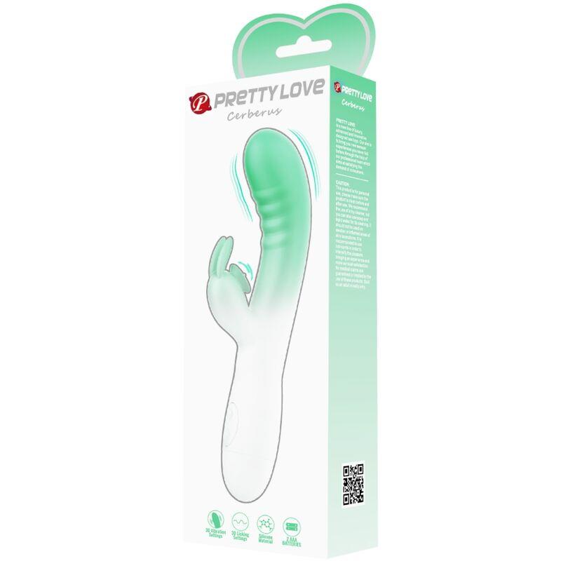 CERBERUS RABBIT VIBRATOR 3O VIBRATIONS GREEN