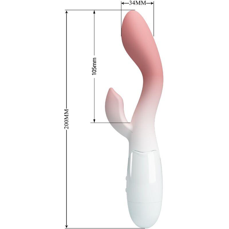 BRIGHTY G-SPOT VIBRATOR + CLITORIS STIMULATOR 30 VIBRATIONS PINK