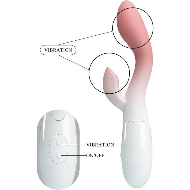 BRIGHTY G-SPOT VIBRATOR + CLITORIS STIMULATOR 30 VIBRATIONS PINK