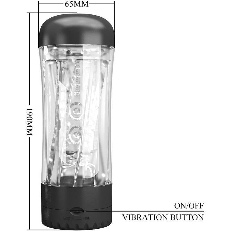 TAMARA MALE MASTURBATOR MULTI-SPEED VIBRATOR BLACK
