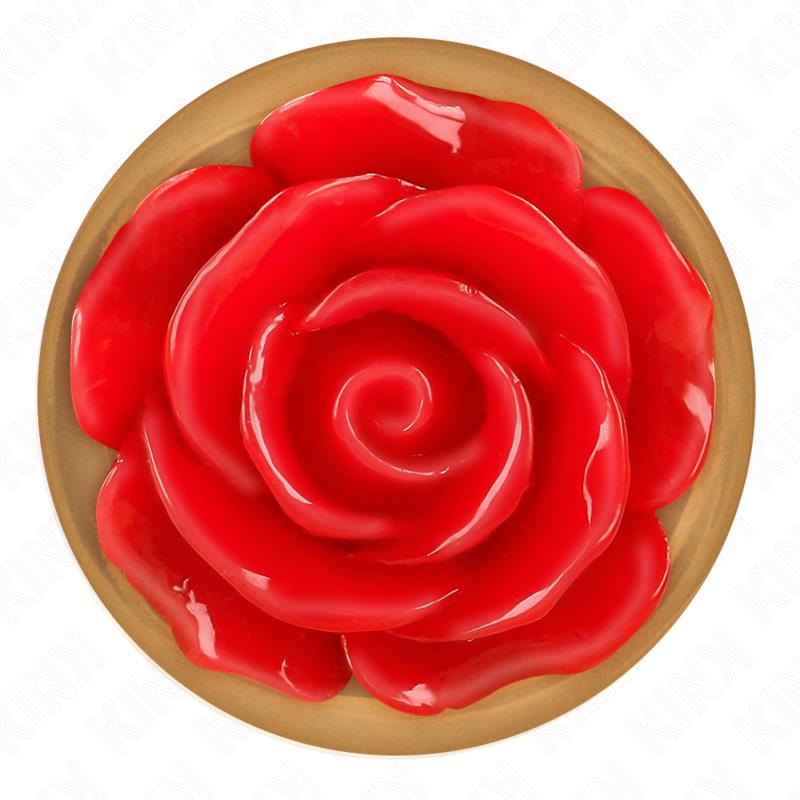 PINK GOLD ANAL PLUG WITH RED ROSE S