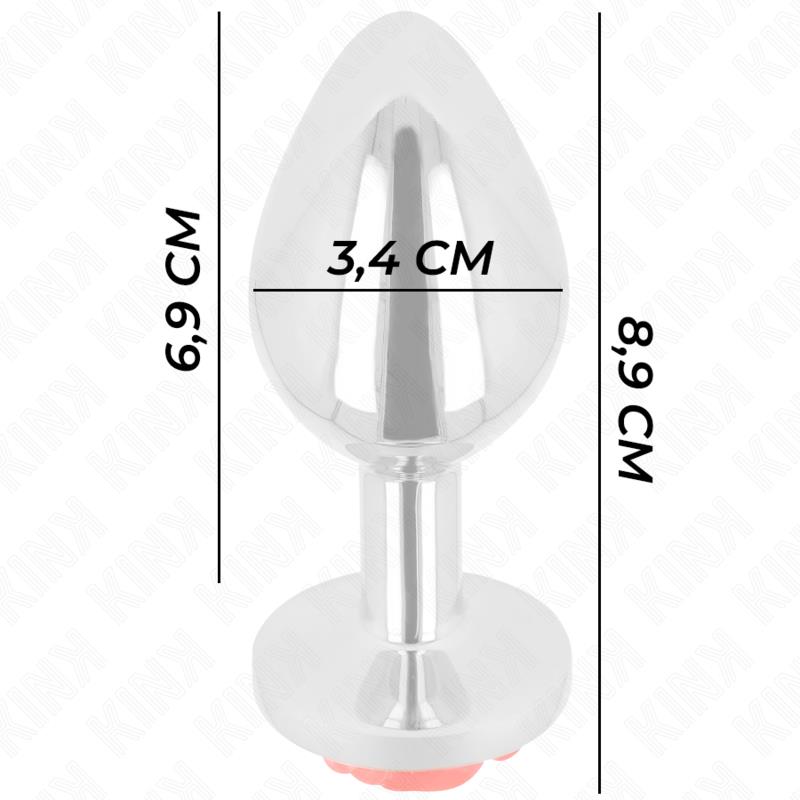 PLUG ANAL ROSE RED SIZE M