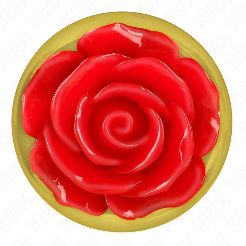 PLUG ANAL GOLD ROSE RED SIZE M