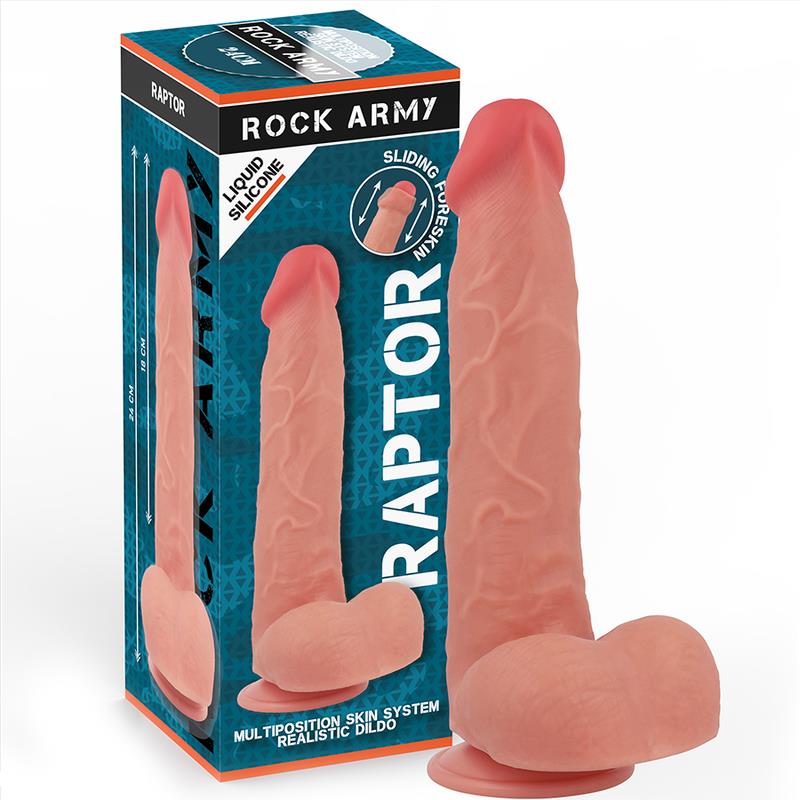LIQUID SILICONE RAPTOR 24 CM -O- 4.4 CM