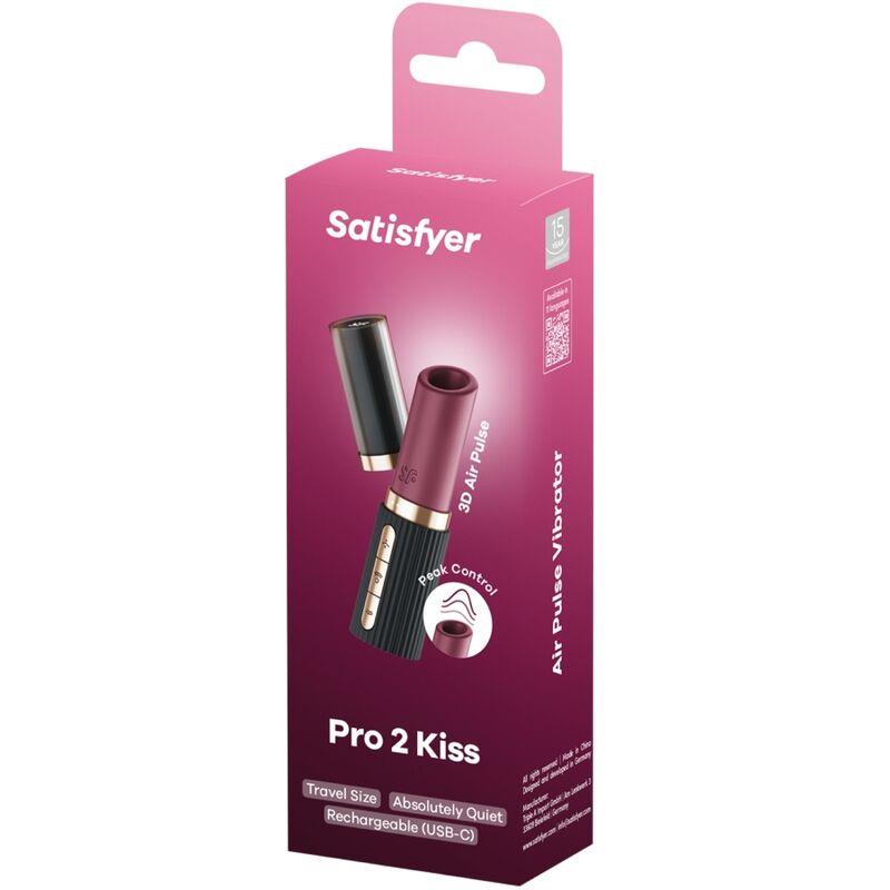 PRO 2 KISS WAVE CLITORIS STIMULATOR GARNET / BLACK