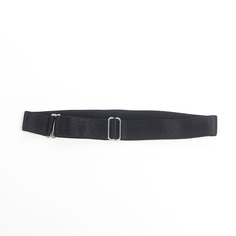 955380 DRESS WITH BLACK LEATHER STRAPS L/XL