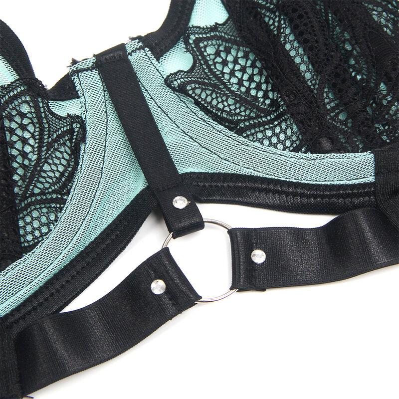 955564 ZELENI PATENT KOŽNI MREŽASTI SET GRUDNJAKA L/XL
