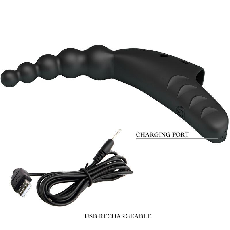 JORDIN FINGER VIBRATOR 10 VIBRACIJA CRNI