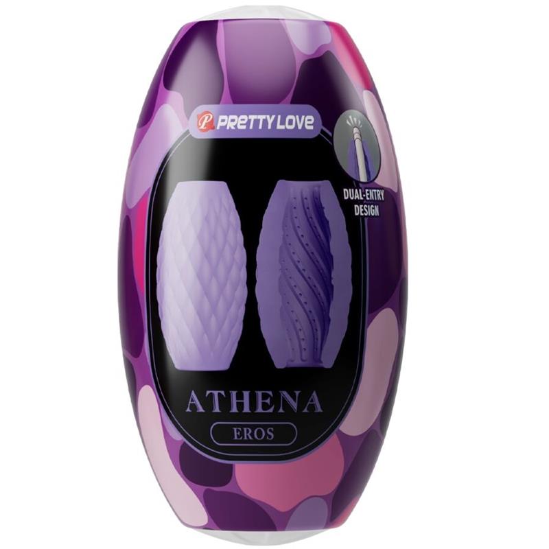 ATHENA EROS SILICONE MALE MASTURBATOR PURPLE