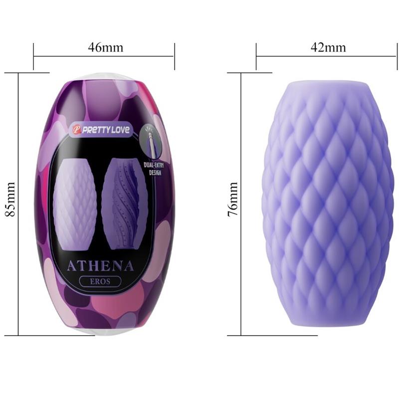 ATHENA EROS SILICONE MALE MASTURBATOR PURPLE