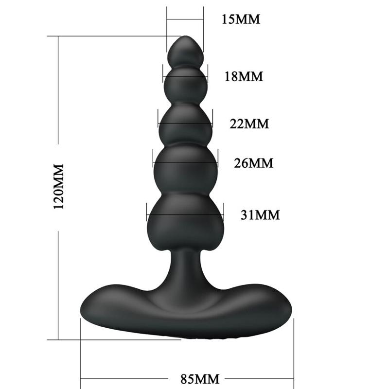 CORBAN ANAL VIBRATOR 10 VIBRATIONS BLACK